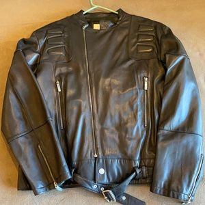 Leather Coogi motor jacket